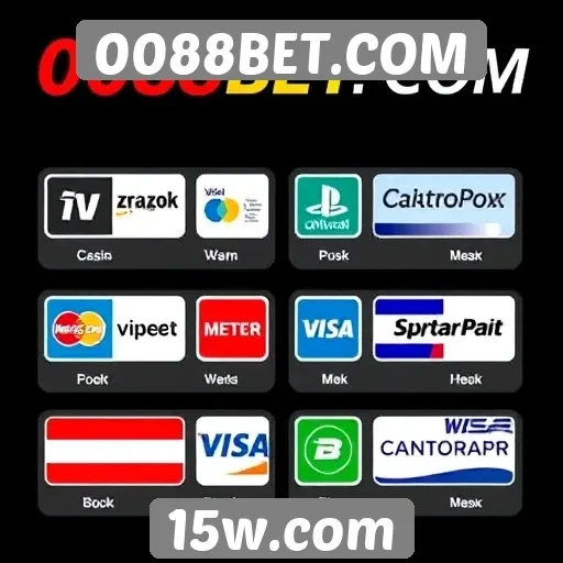 Métodos de pagamento aceitos no 0088BET.COM